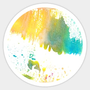Sunburst Azure :: Patterns and Textures Sticker